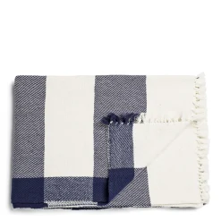 Daylesford Organic Abbey Stripe Blanket Navy