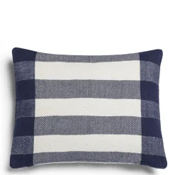 Daylesford Organic Abbey Stripe Cushion Navy