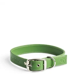 Daylesford Organic Apple Leather Collar Green