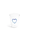 Daylesford Organic Blue Heart Glass
