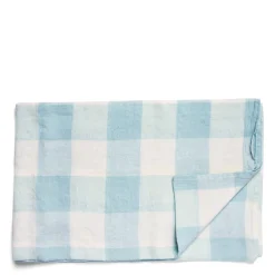 Daylesford Organic Blue & White Check Tablecloth