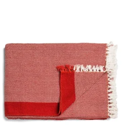 Daylesford Organic Borderline Blanket Fox Red