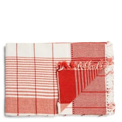 Daylesford Organic Checkmate Blanket Fox Red