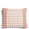 Daylesford Organic Checkmate Cushion Fox Red