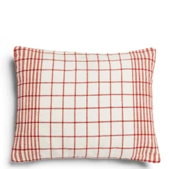 Daylesford Organic Checkmate Cushion Fox Red