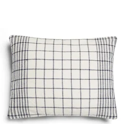 Daylesford Organic Checkmate Cushion Navy