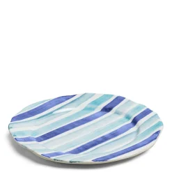 Daylesford Organic Circus Stripe Blue Charger Plate