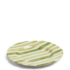 Daylesford Organic Circus Stripe Green Dinner Plate