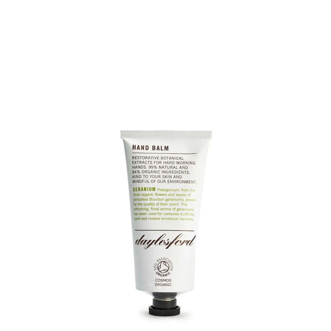 Daylesford Organic COSMOS Organic Hand Balm Geranium 75ml