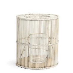 Daylesford Organic Cove Candle Holder White Wash Large