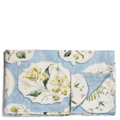 Daylesford Organic Daylesford X Colefax Quince Garden Tablecloth in Blue
