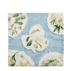 Daylesford Organic Daylesford X Colefax Quince Garden Napkin in Blue with Hazel