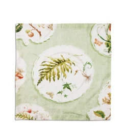 Daylesford Organic Daylesford x Colefax Quince Garden Napkin in Green With Fern