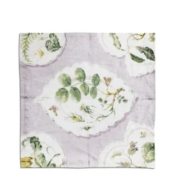 Daylesford Organic Daylesford x Colefax Quince Garden Napkin in Lilac With Rosehip