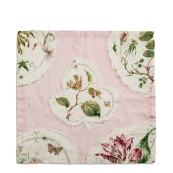 Daylesford Organic Daylesford X Colefax Quince Garden Napkin in Pink with Hazel