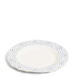 Daylesford Organic Dot Dinner Plate Blue