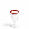 Daylesford Organic Fine Stripes Wine Glass Claret