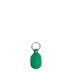 Daylesford Organic Green Leather Key Fob with Vegetables