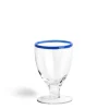 Daylesford Organic Idbury Wine Glass Blue Rim