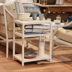 Daylesford Organic Kingham 2 Tier Side Table, White