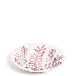 Daylesford Organic Leaf Shallow Bowl Pink