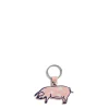 Daylesford Organic Leather Pig Keyring