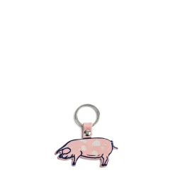 Daylesford Organic Leather Pig Keyring