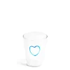 Daylesford Organic Light Blue Heart Glass