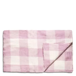 Daylesford Organic Lilac and White Check Tablecloth