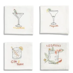Daylesford Organic Linen Cocktail Napkin Set