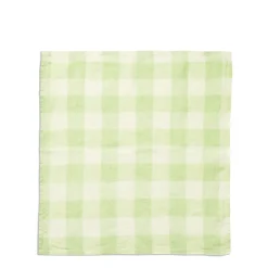 Daylesford Organic Mint & White Check Napkin