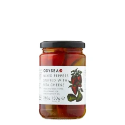 Daylesford Organic Mixed Peppers Stuffed With Feta Cheese
