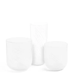 Daylesford Organic Mondrian White Spiral Stripe Vase