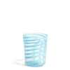 Daylesford Organic Murano Light Blue Spiral Stripe Glass