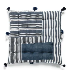 Daylesford Organic Nila Dhaba Blue Cushion