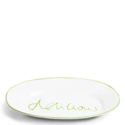 Daylesford Organic Oddington Oval Platter Green Delicious