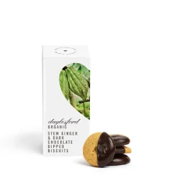 Daylesford Organic Organic Dark Chocolate Stem Ginger Biscuits