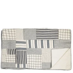 Daylesford Organic Patchwork Quilt Navy & White Large