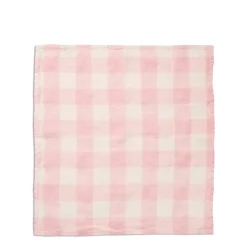 Daylesford Organic Pink & White Check Napkin