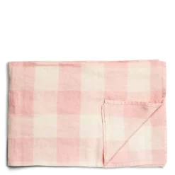 Daylesford Organic Pink & White Check Tablecloth