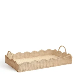 Daylesford Organic Scalloped Tray Rattan