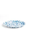Daylesford Organic Splatter Oval Dish Blue Enamel