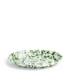 Daylesford Organic Splatter Oval Dish Green Enamel