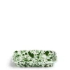 Daylesford Organic Splatter Small Rectangular Dish Green Enamel