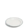 Daylesford Organic Vintage Side Plate Double Blue Border