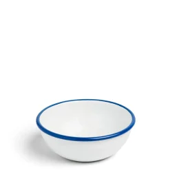 Daylesford Organic White & Blue Enamel Bowl