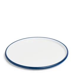 Daylesford Organic White & Blue Enamel Pizza