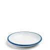 Daylesford Organic White & Blue Enamel Plate Large