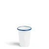 Daylesford Organic White & Blue Enamel Tumbler Small