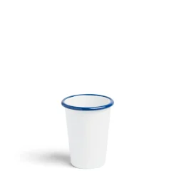 Daylesford Organic White & Blue Enamel Tumbler Small